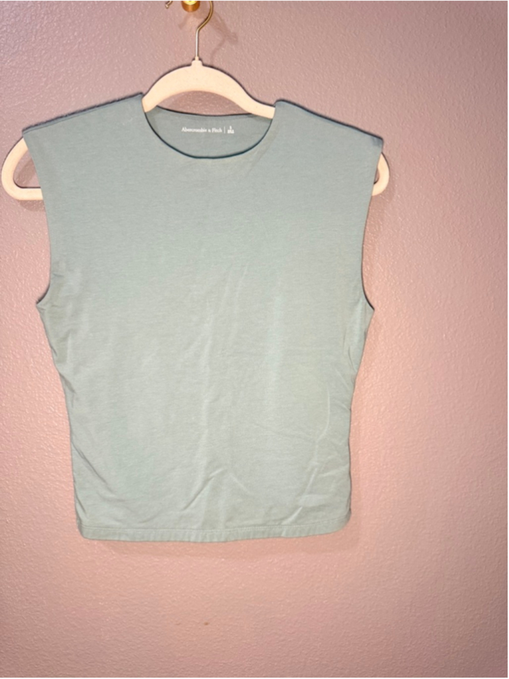 Women's Abercrombie & Fitch double lined sleeveless Top S Light Green